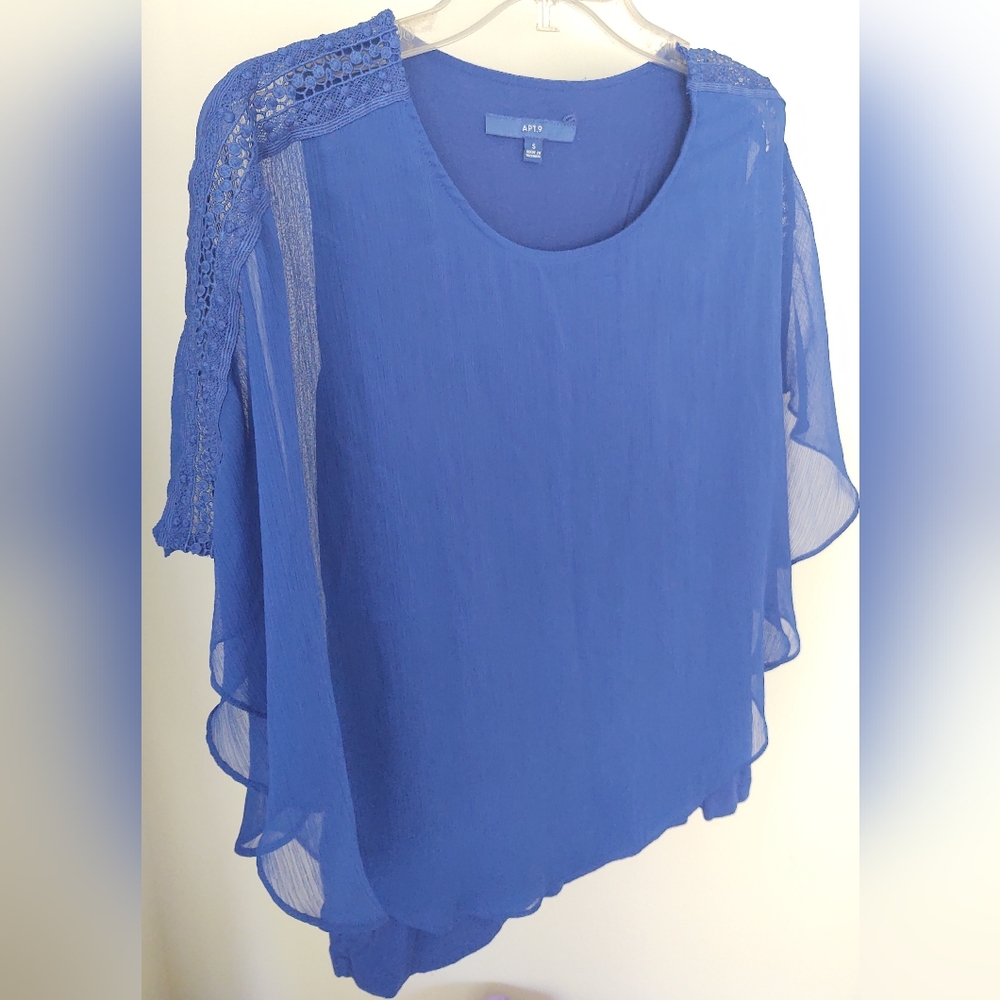 Apt 9 Layered Flowy Short Sleeve Top
